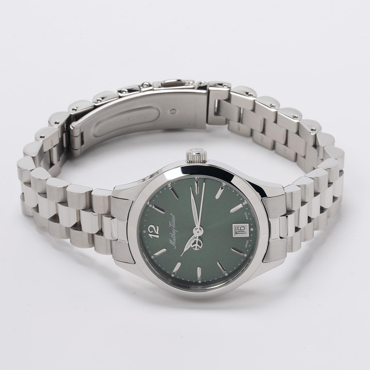 Mathey-Tissot Mathey-Tissot Urban D411MAV,  швейцария женские часы на браслете нержавеющая сталь боковой вид