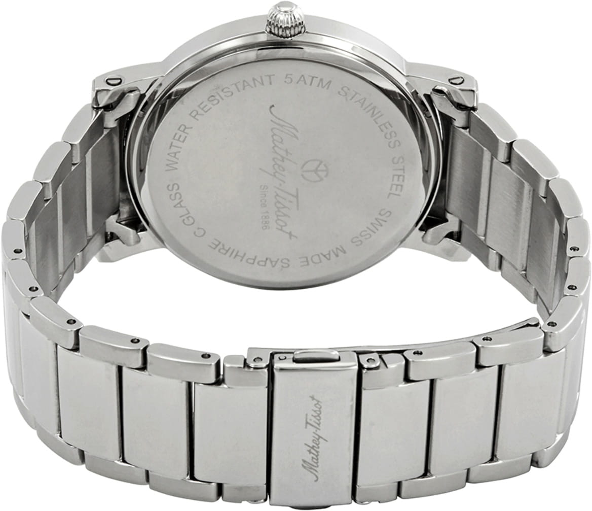 Mathey-Tissot Mathey-Tissot City Metal HB611251MABR кварцевые мужские часы часы крупный план белый циферблата