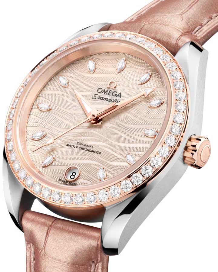 Оригинальные часы Omega Omega Seamaster Aqua Terra 220.28.34.20.59.001 механические калибр механизма omega 8800 общий вид
