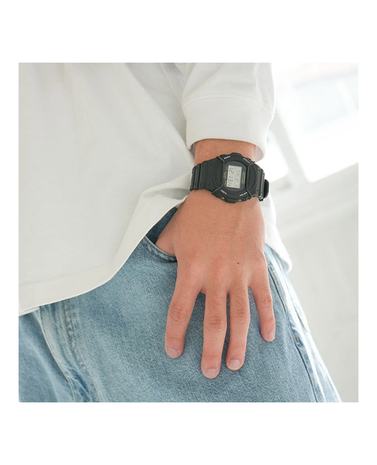 Casio Casio G-Shock DW-5700NH-1 DW-5700NH-1 оригинальные мужские часы в комплекте с коробкой