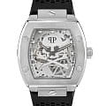 Philipp Plein Philipp Plein The Skeleton PWBAA2123  PWBAA2123 механические мужские часы серебристый циферблат, браслет силикон — вид спереди
