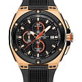 Certina Certina DS Eagle Chronograph Automatic C023.727.37.051.00  C0237273705100 механические мужские часы черный циферблат, браслет каучук — вид спереди