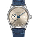 Hamilton Hamilton Jazzmaster Power Reserve Auto H32635622  H32635622 механические мужские часы шампань циферблат, браслет кожаный — вид спереди