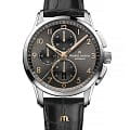 Maurice Lacroix Maurice Lacroix Pontos Chronograph 43mm PT6388-SS001-321-2  PT6388-SS001-321-2 механические мужские часы антрацитовый циферблат, браслет кожаный — вид спереди