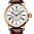 Longines Longines Weems Second-Setting Watch L2.713.8.13.0  L27138130 механические мужские часы белый циферблат, браслет кожаный — вид спереди
