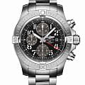 Breitling Breitling Avenger Chronograph GMT 45 A24315101B1A1  A24315101B1A1 механические мужские часы черный циферблат, браслет нержавеющая сталь — вид спереди
