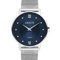 Amalys Amalys Baker AMW-176  AMW-176 кварцевые женские часы синий циферблат, браслет нержавеющая сталь — вид спереди