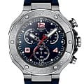 Tissot Tissot T-Race MotoGP™ Chronograph 2024 Limited Edition T141.417.17.047.00 T Race T1414171704700 кварцевые мужские часы  синий циферблат, браслет каучук — вид спереди