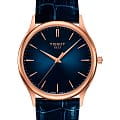 Tissot Tissot Excellence 18K Gold T926.410.76.041.00  T9264107604100 кварцевые мужские часы синий циферблат, браслет кожаный — вид спереди