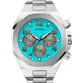Guess Guess Empire GW0489G3  GW0489G3 кварцевые мужские часы бирюзовый циферблат, браслет нержавеющая сталь — вид спереди