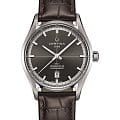 Certina Certina DS-1 C029.408.16.081.00 DS 1 C0294081608100 механические мужские часы антрацитовый циферблат, браслет кожаный — вид спереди