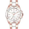 Wainer Wainer Diamond WA.18050-C  WA.18050-C кварцевые женские часы серебристый циферблат, браслет сталь + керамические вставки — вид спереди