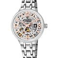 Festina Festina Automatic F20614/1  F20614/1 механические женские часы  серебристый циферблат, браслет нержавеющая сталь — вид спереди
