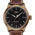 Tissot Tissot Gent XL Swissmatic T116.407.36.051.00 Gent XL T1164073605100 механические мужские часы  черный циферблат, браслет кожаный — вид спереди