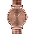Tissot Tissot Everytime Lady T143.210.33.331.00 Everytime T1432103333100 кварцевые женские часы розовый циферблат, браслет нержавеющая сталь с pvd-покрытием — вид спереди