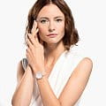 Swarovski Swarovski 5519223 кварцевые женские часы часы крупный план белый циферблата