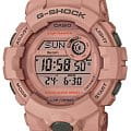 Casio Casio G-Shock GMD-B800SU-4  GMD-B800SU-4ER электронные женские часы розовый циферблат, браслет каучук — вид спереди