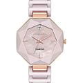 Anne Klein Anne Klein Diamond 5064RGMV  5064RGMV кварцевые женские часы розовый циферблат, браслет сталь с ip покрытием + керамика — вид спереди