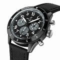 Breitling Breitling Super Avi B04 Chronograph GMT 46 Mosquito Night Fighter SB04451A1B1X1 , наручные мужские часы фото под углом