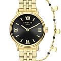 Amalys Amalys Giftboxes AMW-198  AMW-198 кварцевые женские часы черный циферблат, браслет нержавеющая сталь с pvd-покрытием — вид спереди