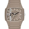 Diesel Diesel Cliffhanger 2.0 DZ2167  DZ2167 кварцевые мужские часы бежевый циферблат, браслет силикон — вид спереди