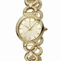 Just Cavalli Just Cavalli Animalier JC1L206M0025  JC1L206M0025 кварцевые женские часы  золотой циферблат, браслет нержавеющая сталь — вид спереди