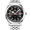 Swiss Military by Chrono Swiss Military by Chrono SM34094.01  SM34094.01 кварцевые мужские часы черный циферблат, браслет нержавеющая сталь — вид спереди