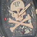 Philipp Plein Philipp Plein $keleton Crystal PWPTA0424,  германия мужские часы на браслете термополиуретан боковой вид