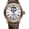 Aerowatch Aerowatch 68900 RO03  68900 RO03 механические мужские часы серебристый циферблат, браслет кожаный — вид спереди