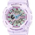 Casio Casio Baby-G BA-110XPM-6ADR  BA-110XPM-6ADR кварцевые женские часы  циферблат, браслет пластик — вид спереди