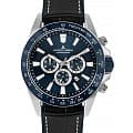 Jacques Lemans Jacques Lemans Sport 1-2140B  1-2140B кварцевые мужские часы синий циферблат, браслет кожаный — вид спереди