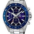 Casio Casio Edifice EFR-568D-2A EFR EFR-568D-2A кварцевые мужские часы синий циферблат, браслет нержавеющая сталь — вид спереди