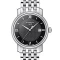 Tissot Tissot Bridgeport Lady T097.010.11.058.00 Bridgeport T0970101105800 кварцевые женские часы  черный циферблат, браслет нержавеющая сталь — вид спереди