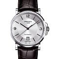 Certina Certina DS Caimano C017.407.16.037.00 DS Caimano C0174071603700 механические мужские часы серебристый циферблат, браслет кожаный — вид спереди