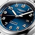 Longines Longines Spirit  L3.810.4.93.6 механические мужские часы часы крупный план синий циферблата