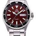 Orient Orient Mako 3 RA-AA0003R  RA-AA0003R механические мужские часы красный циферблат, браслет нержавеющая сталь — вид спереди