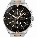 Hugo Boss Hugo Boss Ocean HB1513705  HB1513705 кварцевые мужские часы черный циферблат, браслет нержавеющая сталь с ip-покрытием — вид спереди