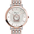 Salvatore Ferragamo Salvatore Ferragamo SF8200820  SF8200820 кварцевые женские часы  белый циферблат, браслет сталь с ip покрытием — вид спереди