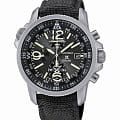 Seiko Seiko Prospex SSC293P2  SSC293P2 кварцевые мужские часы черный циферблат, браслет тканевый — вид спереди