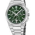 Festina Festina Rive F20059/3  F20059/3 кварцевые женские часы зеленый циферблат, браслет нержавеющая сталь — вид спереди