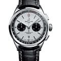 Breitling Breitling Premier B01 Chronograph 42 AB0118221G1P2  AB0118221G1P2 механические мужские часы белый циферблат, браслет кожаный — вид спереди