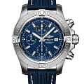 Breitling Breitling Avenger Chronograph 45 A13317101C1X1  A13317101C1X1 механические мужские часы синий циферблат, браслет кожаный — вид спереди