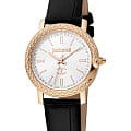 Just Cavalli Just Cavalli JC1L212L0035  JC1L212L0035 кварцевые женские часы белый циферблат, браслет кожаный — вид спереди