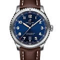 Breitling Breitling Aviator 8 Automatic 41 A17315101C1X1  A17315101C1X1 механические мужские часы синий циферблат, браслет кожаный — вид спереди