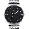 Tissot Tissot Everytime Large T109.610.11.077.00 Everytime T1096101107700 кварцевые мужские часы черный циферблат, браслет нержавеющая сталь — вид спереди