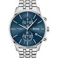 Hugo Boss Hugo Boss Associate HB1513839  HB1513839  кварцевые мужские часы синий циферблат, браслет нержавеющая сталь — вид спереди