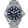 TAG Heuer TAG Heuer Aquaracer WAY2012.BA0927  WAY2012.BA0927 механические мужские часы синий циферблат, браслет нержавеющая сталь — вид спереди
