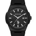 U.S. Polo Assn. U.S. Polo Assn. Fundamental USPA1105-05  USPA1105-05 кварцевые мужские часы черный циферблат, браслет силикон — вид спереди