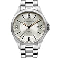 Hamilton Hamilton Khaki Aviation Auto H76665125  H76665125 механические мужские часы бежевый циферблат, браслет нержавеющая сталь — вид спереди