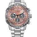Citizen Citizen Promaster CA4664-60X  CA4664-60X кварцевые мужские часы розовый циферблат, браслет нержавеющая сталь — вид спереди